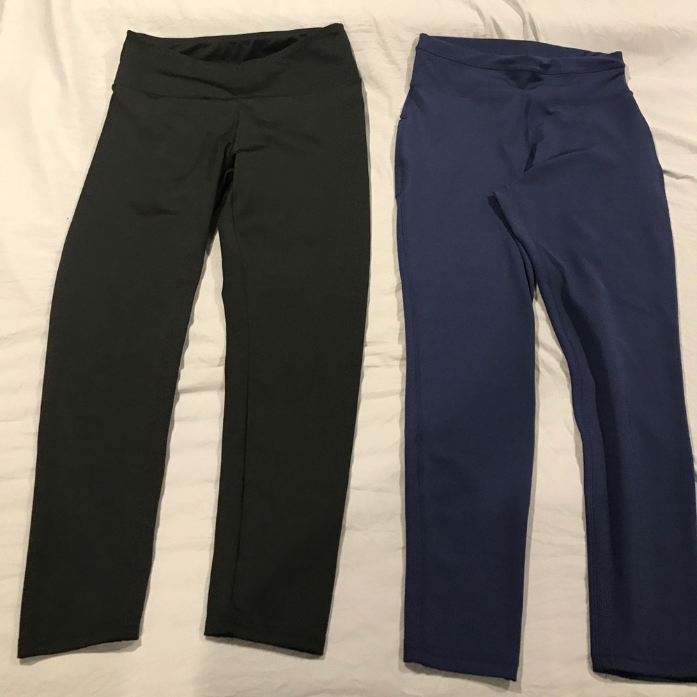 Black and Blue leggings - Large